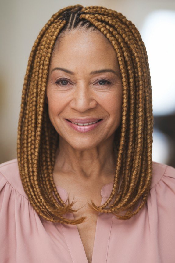 Shoulder-Length Braided Bob