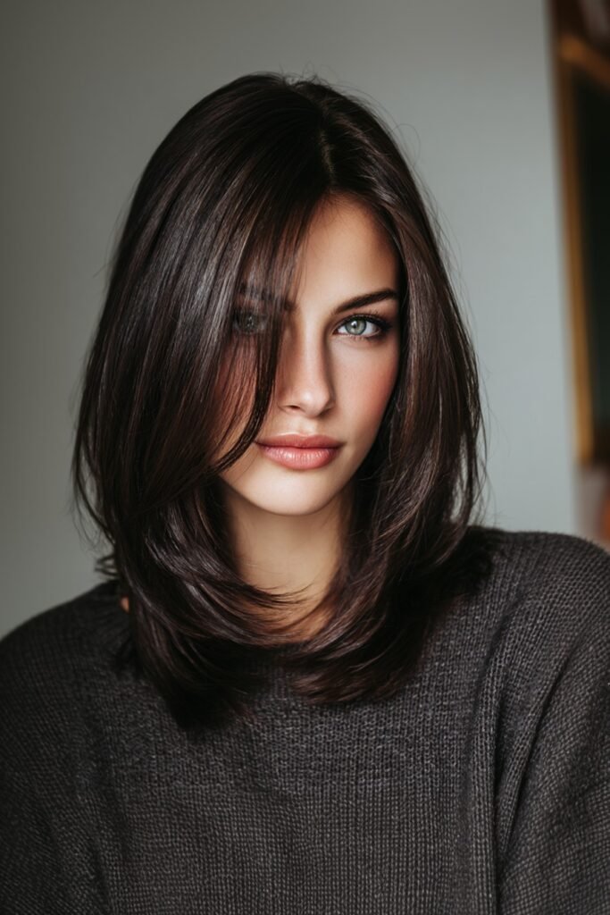 Shoulder-Length Layered Hair