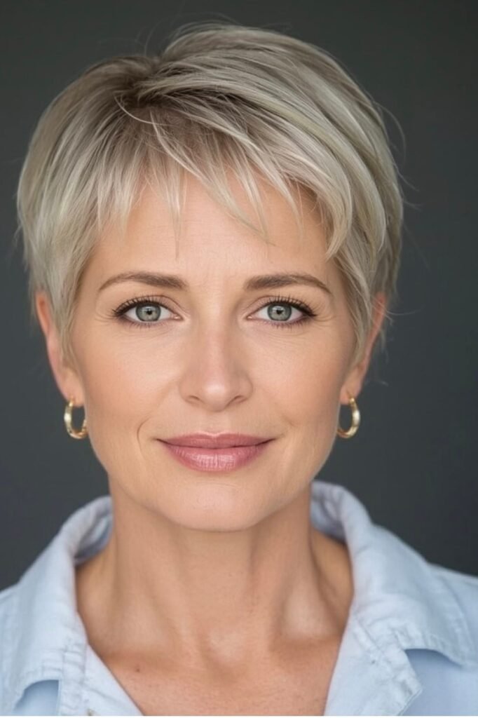 Side-Swept Pixie Cut