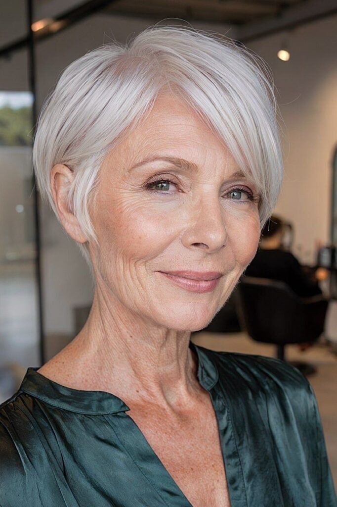 Sleek Asymmetrical Pixie Cut
