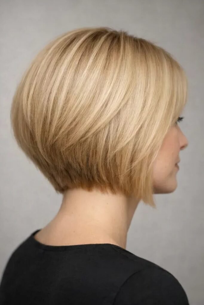 Sleek Straight Angled Bob