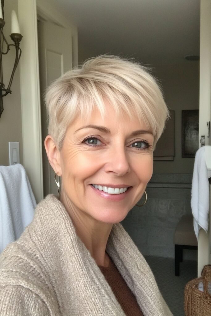 Sleek Tapered Pixie Cut