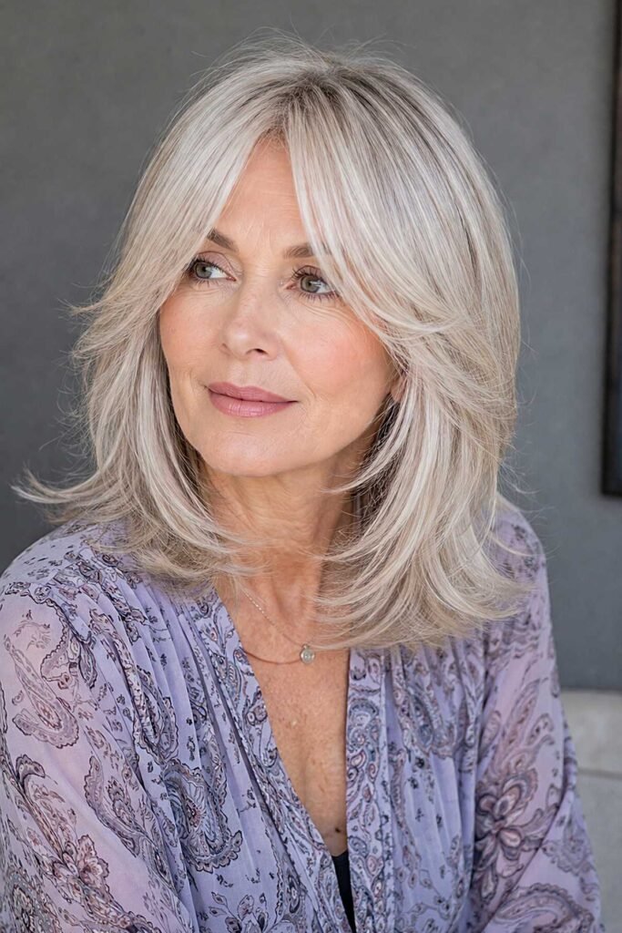 Smooth Layered Cut with Face-Framing Bangs