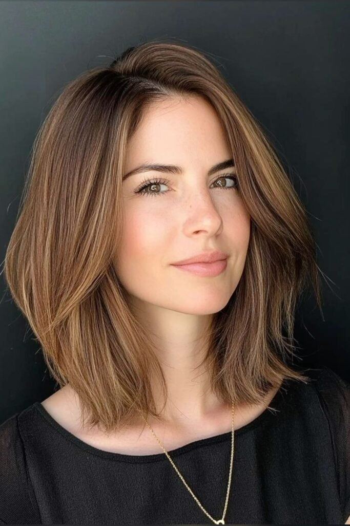 Smooth Lob with Subtle Layers and Face-Framing Volume