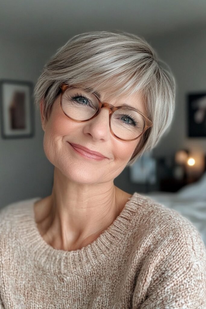 Soft Ash Blonde Pixie Bob