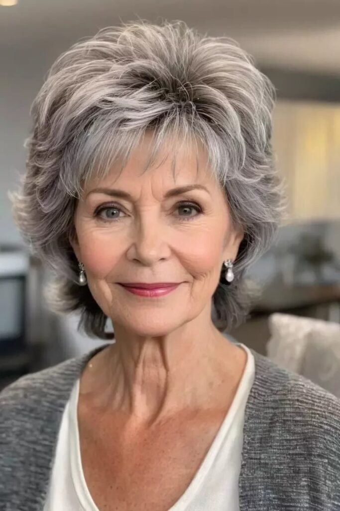 Soft Layered Cut with Volume and Texture