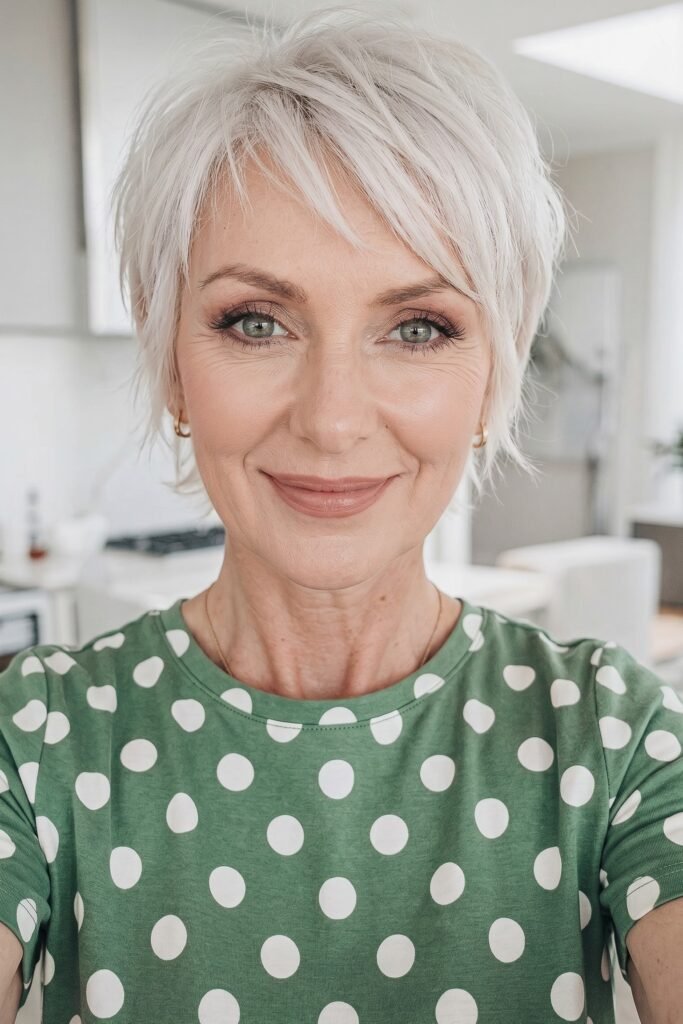 Soft Layered Pixie with Wispy Bangs