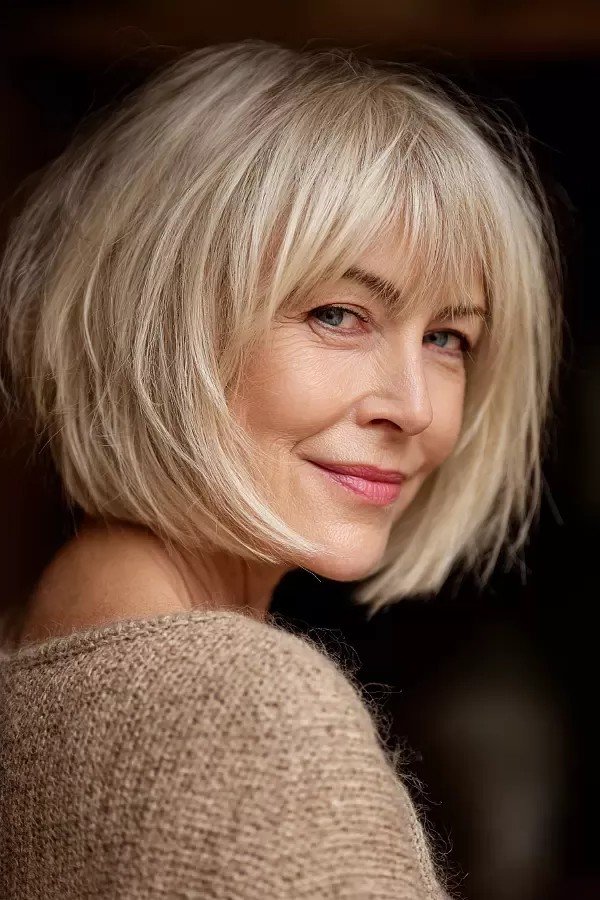 Soft Textured Bob with Subtle Layering