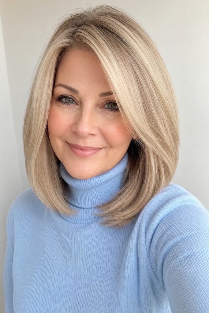 Sophisticated Medium-Length Layered Cut