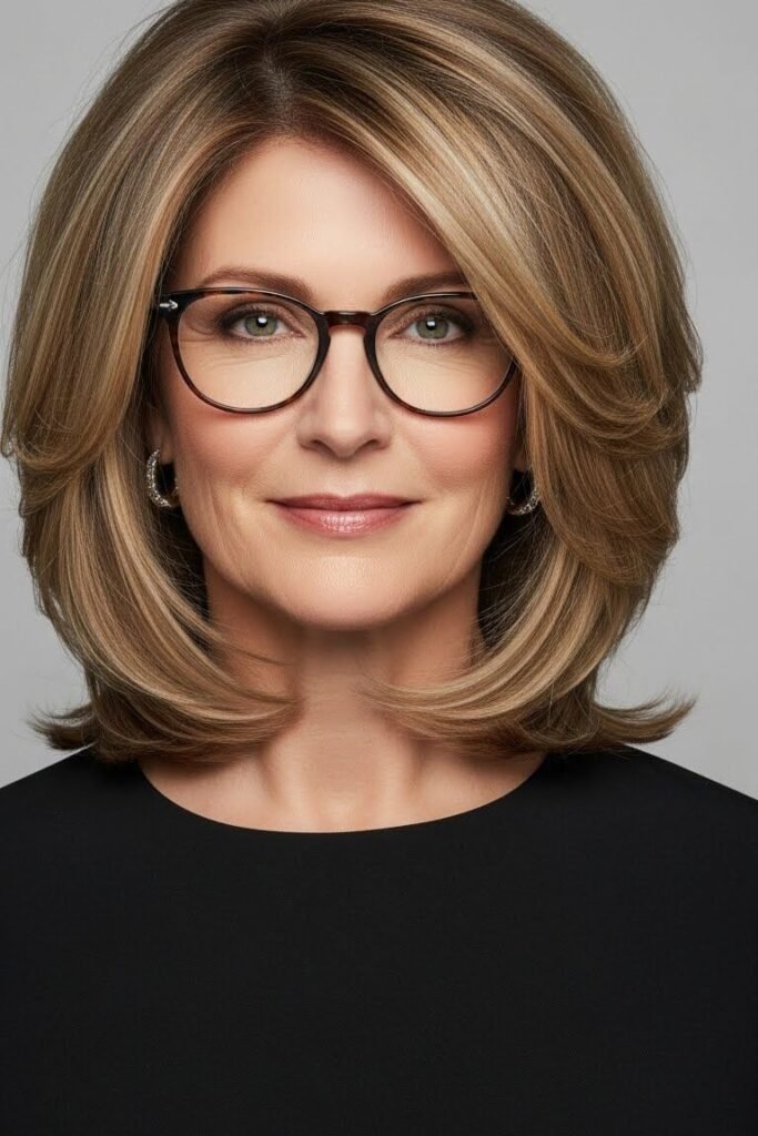 Sophisticated Mid-Length Layered Cut