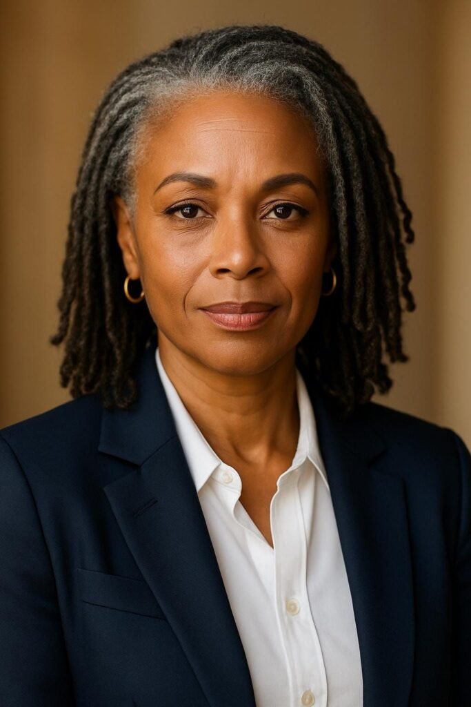 Sophisticated Shoulder-Length Locs