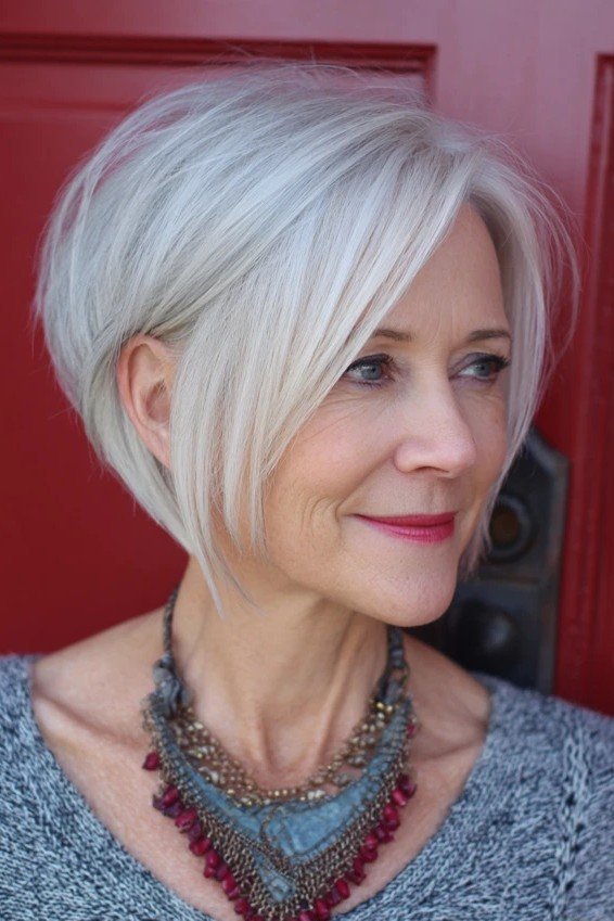 Sophisticated Tapered Silver Bob