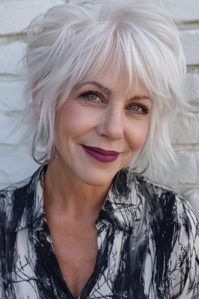 Spiky Platinum Pixie-Bob with Piecey Texture