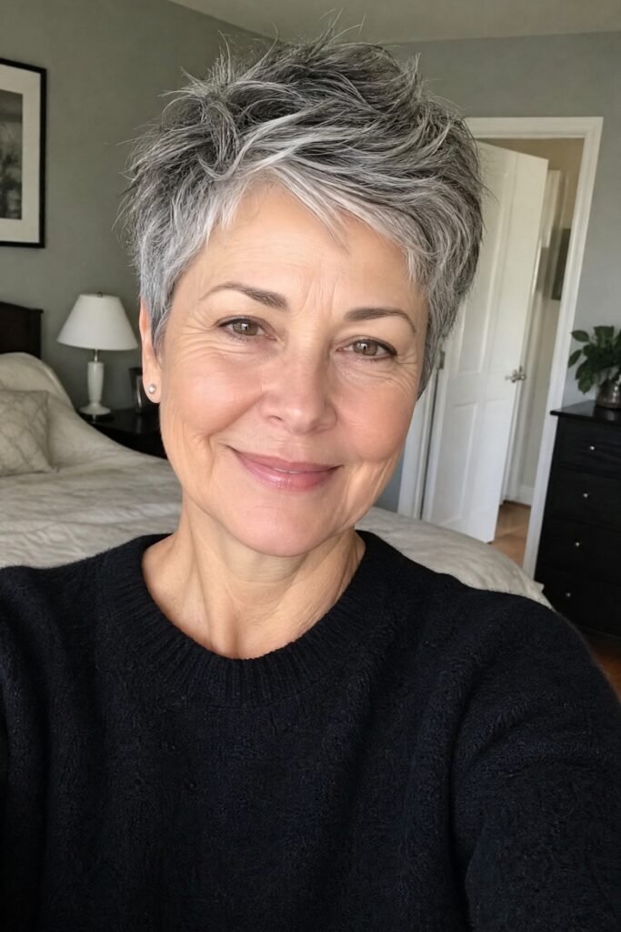 Spiky Tapered Pixie Cut