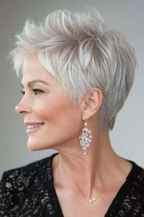 Spiky Tapered Pixie with Volume