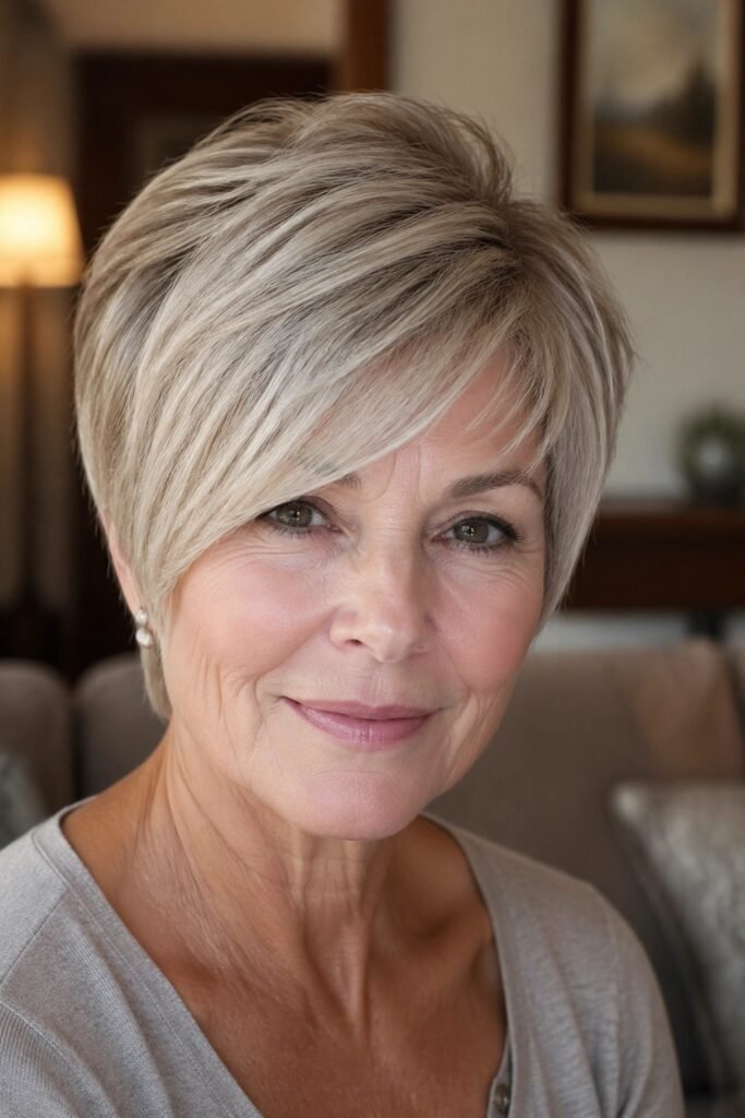 Textured Bob with Curtain Bangs