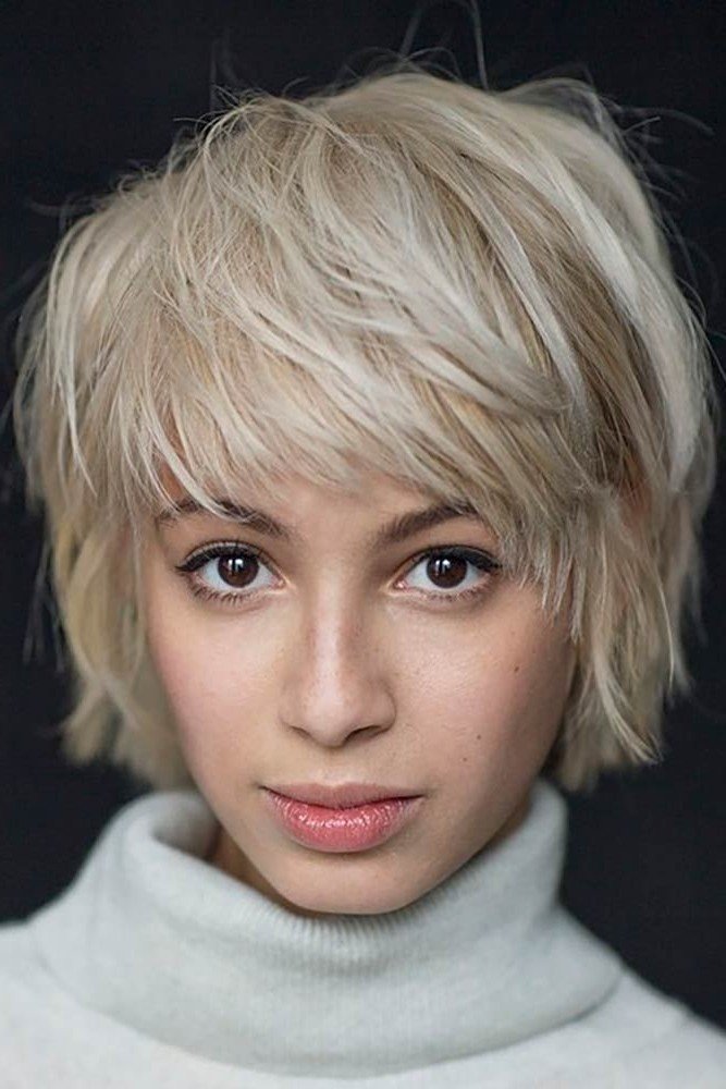 Textured Bob with Curtain Bangs