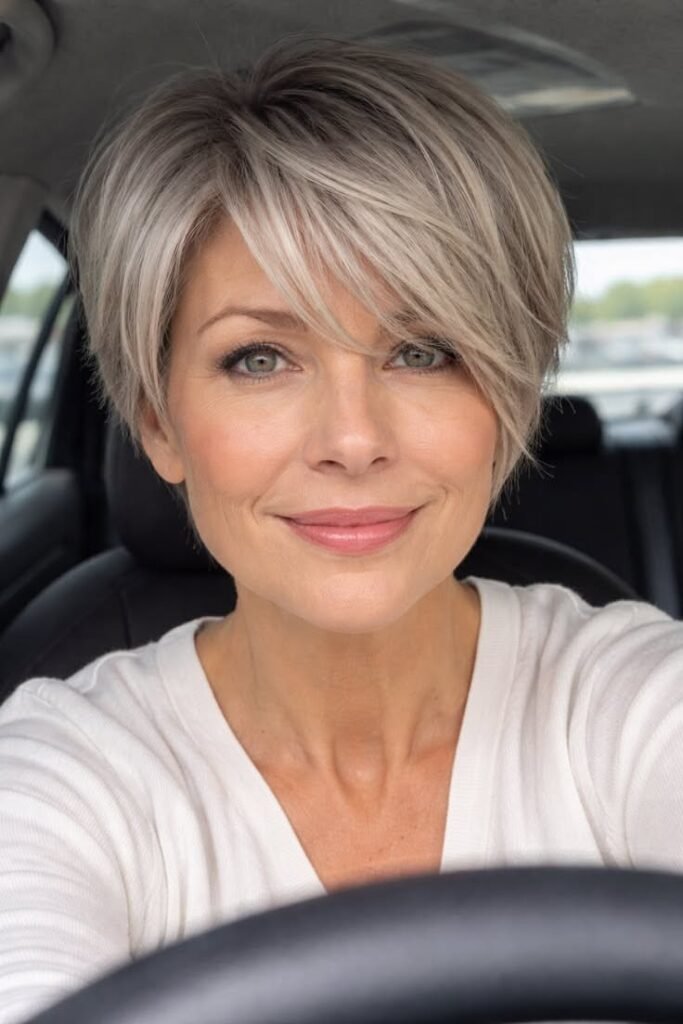 Textured Bob with Curtain Bangs (Alternate)