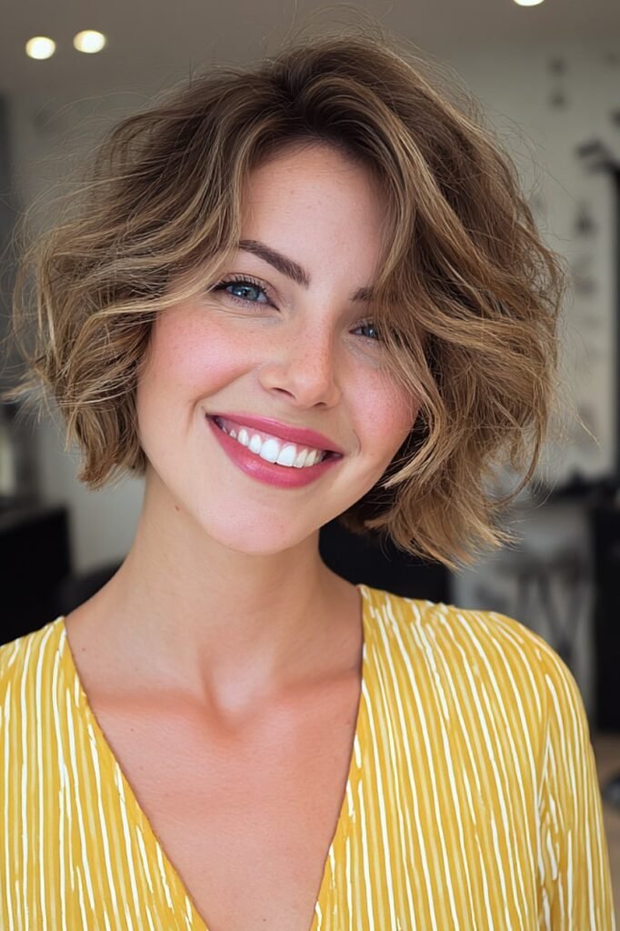 Textured Bob with Soft Waves