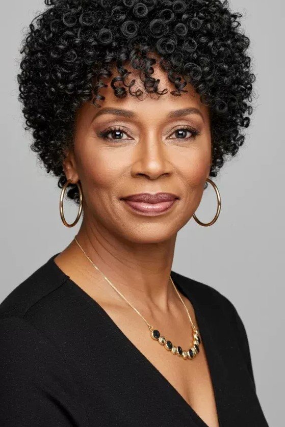 Textured Brown TWA with Curls