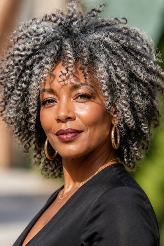 Textured Curly Mid-Length Cut