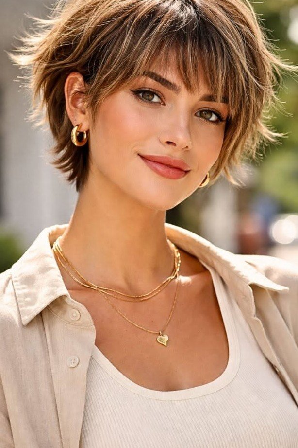 Textured Layered Bob