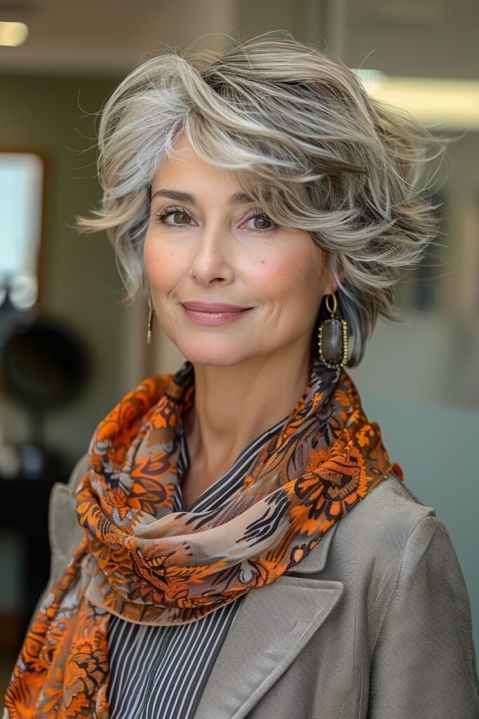 Textured Layered Shag with Wispy Bangs