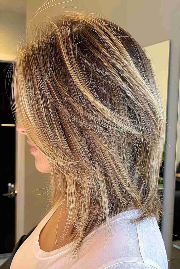Textured Lob with Layered Ends