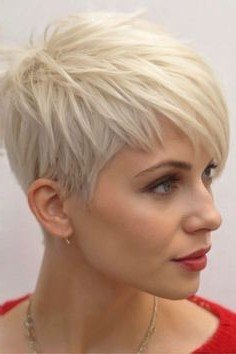 Textured Pixie Cut with Side-Swept Bangs