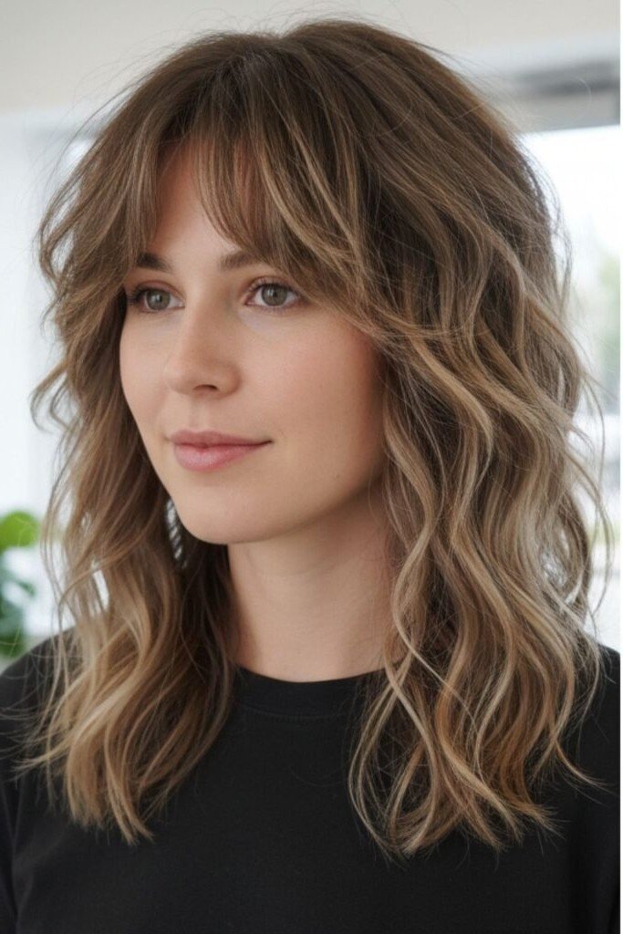 Textured Shag Cut with Wispy Bangs (Alternate)