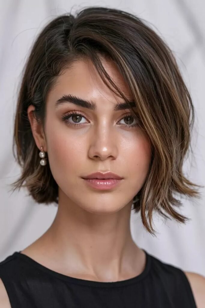 Tousled Textured Short Bob
