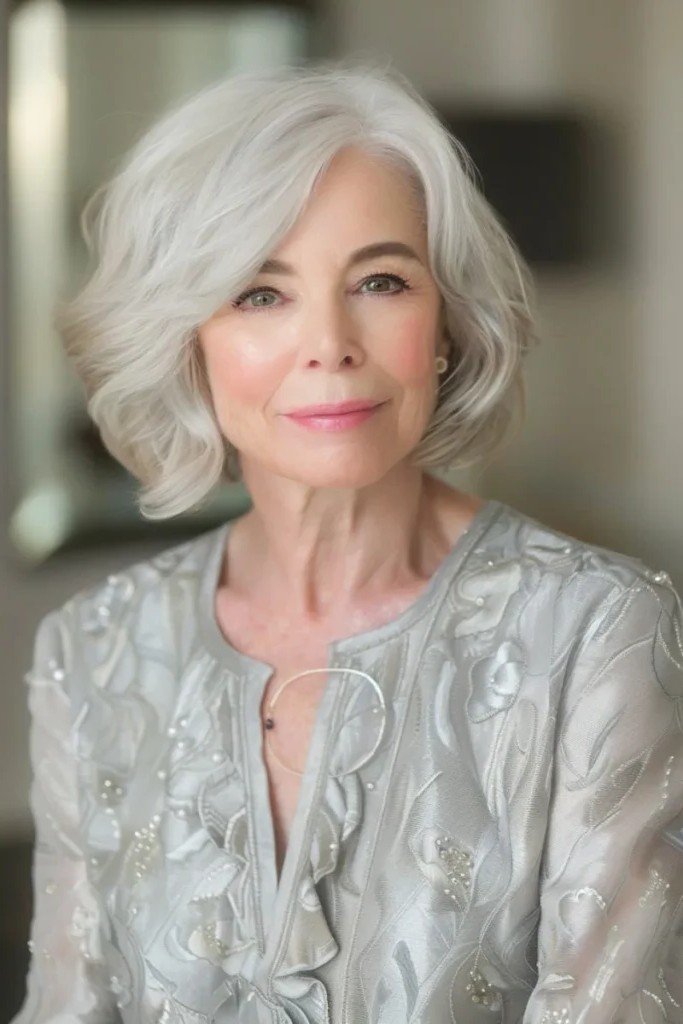 Voluminous Bob with Feathered Layers