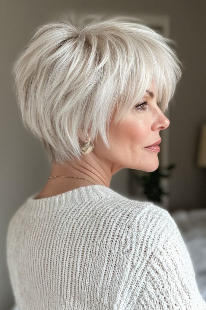 Voluminous Layered Bob with Soft Bangs
