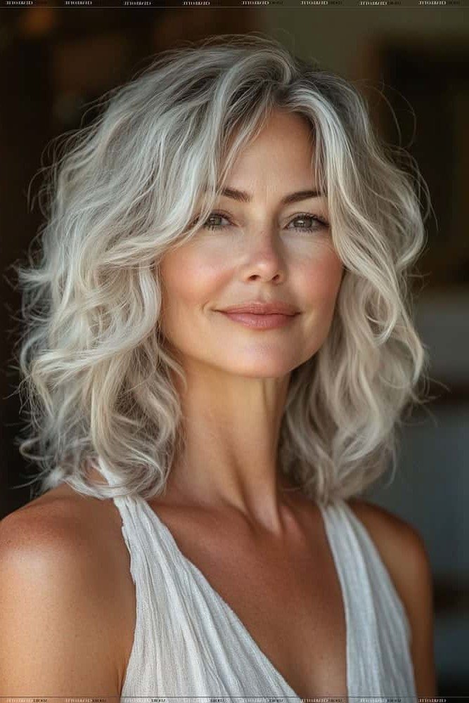 Voluminous Layered Cut with Curtain Bangs