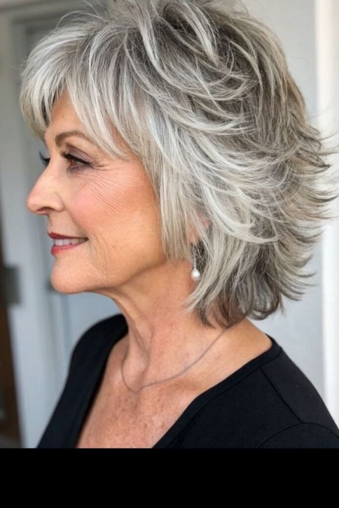 Voluminous Layered Cut with Face-Framing Layers