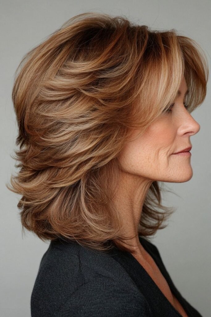 Voluminous Layered Cut with Feathered Framing