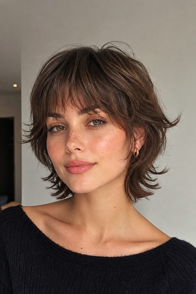 Voluminous Layered Pixie Bob