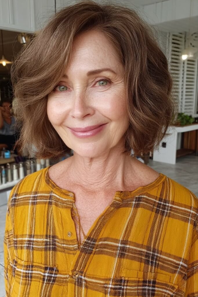 Voluminous Soft Wavy Bob