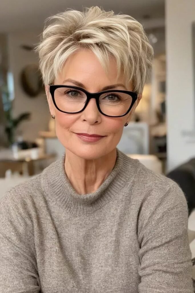 Voluminous Textured Pixie Cut