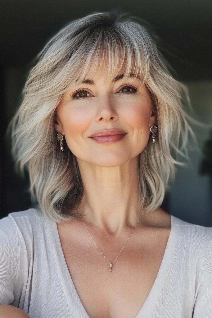 Wavy Layered Bob with Soft Volume