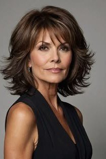 Wispy Layered Bob with Face-Framing Pieces