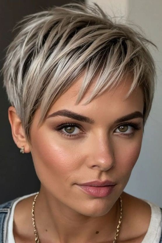 Wispy Layered Pixie Cut