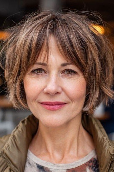 Wispy Textured Bob with Soft Layers