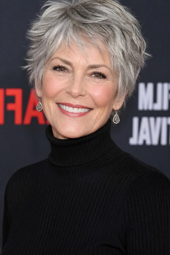 Wispy Textured Silver Pixie
