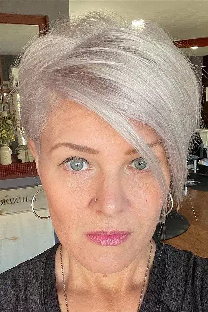 Asymmetrical Pixie Cut
