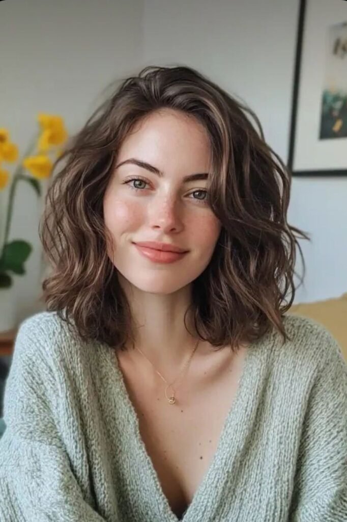 Casual Wavy Medium-Length Hair