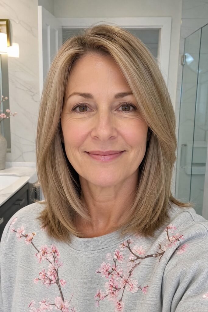 Chic Straight Sandy Blonde Bob