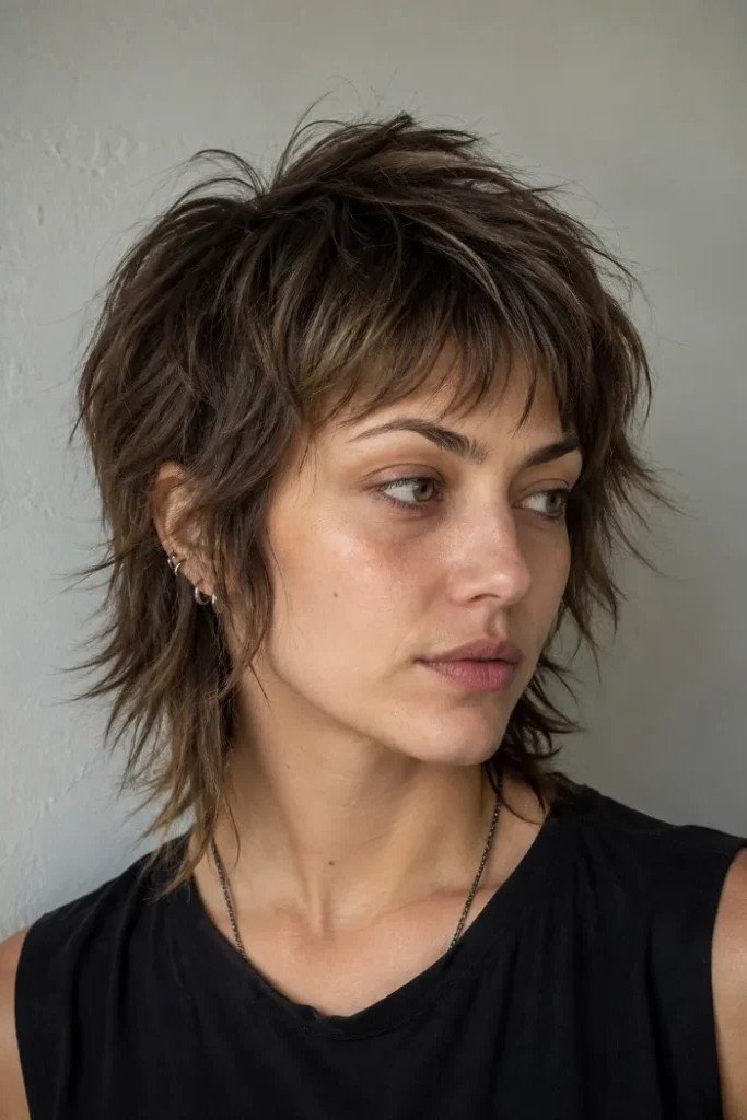 Choppy Layered Shag with Tousled Texture