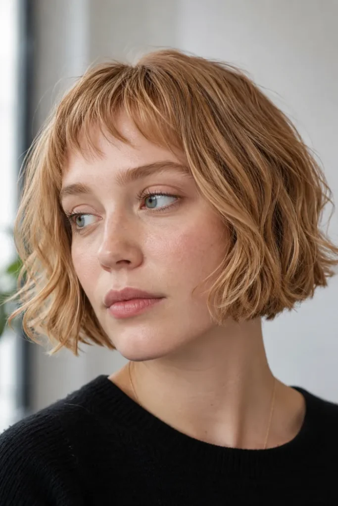 Choppy Short Bob with Micro Bangs