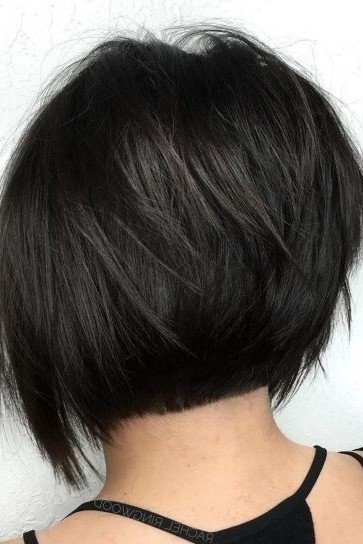Classic Dark Brunette Short Bob